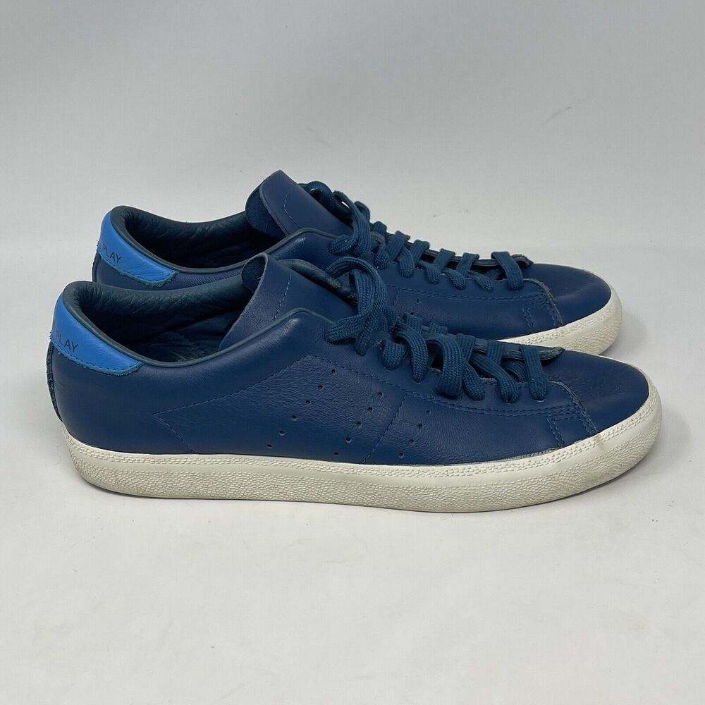 Adidas Originals Matchplay Sneakers Mens 8 Trace Blue Leather Trainers Shoes
